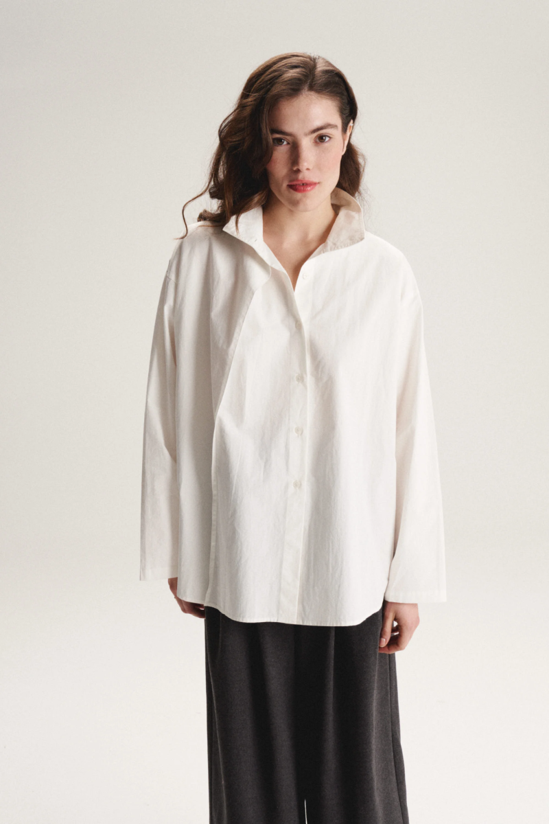 Рубашка хлопковая свободного кроя