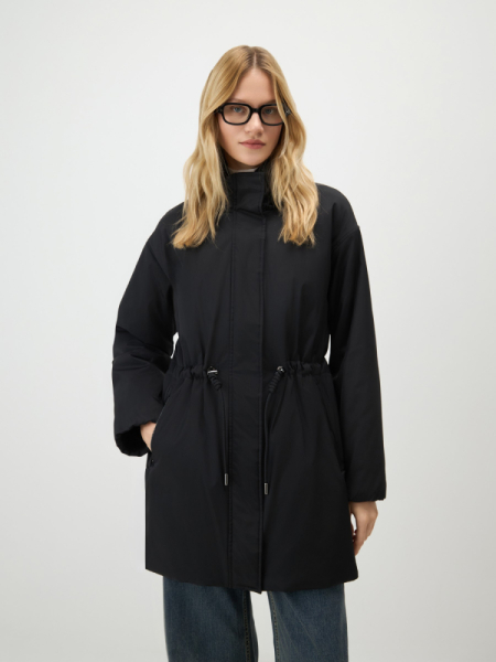 Утепленное полупальто на кулиске