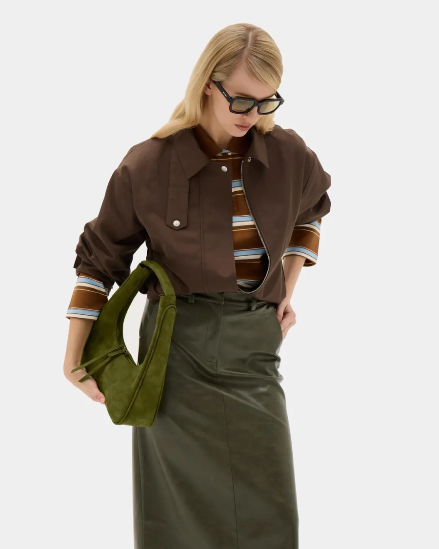 Сумка с фигурным дном Arny Praht, цвет: зеленый  купить онлайн