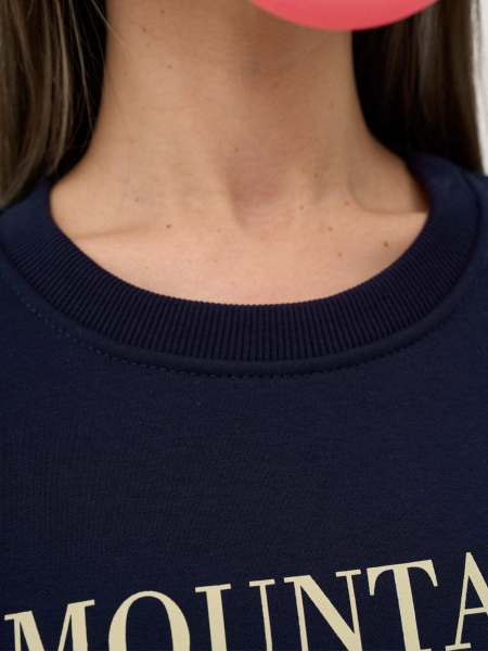 Свитшот с начесом ONSI, цвет: синий,  купить онлайн