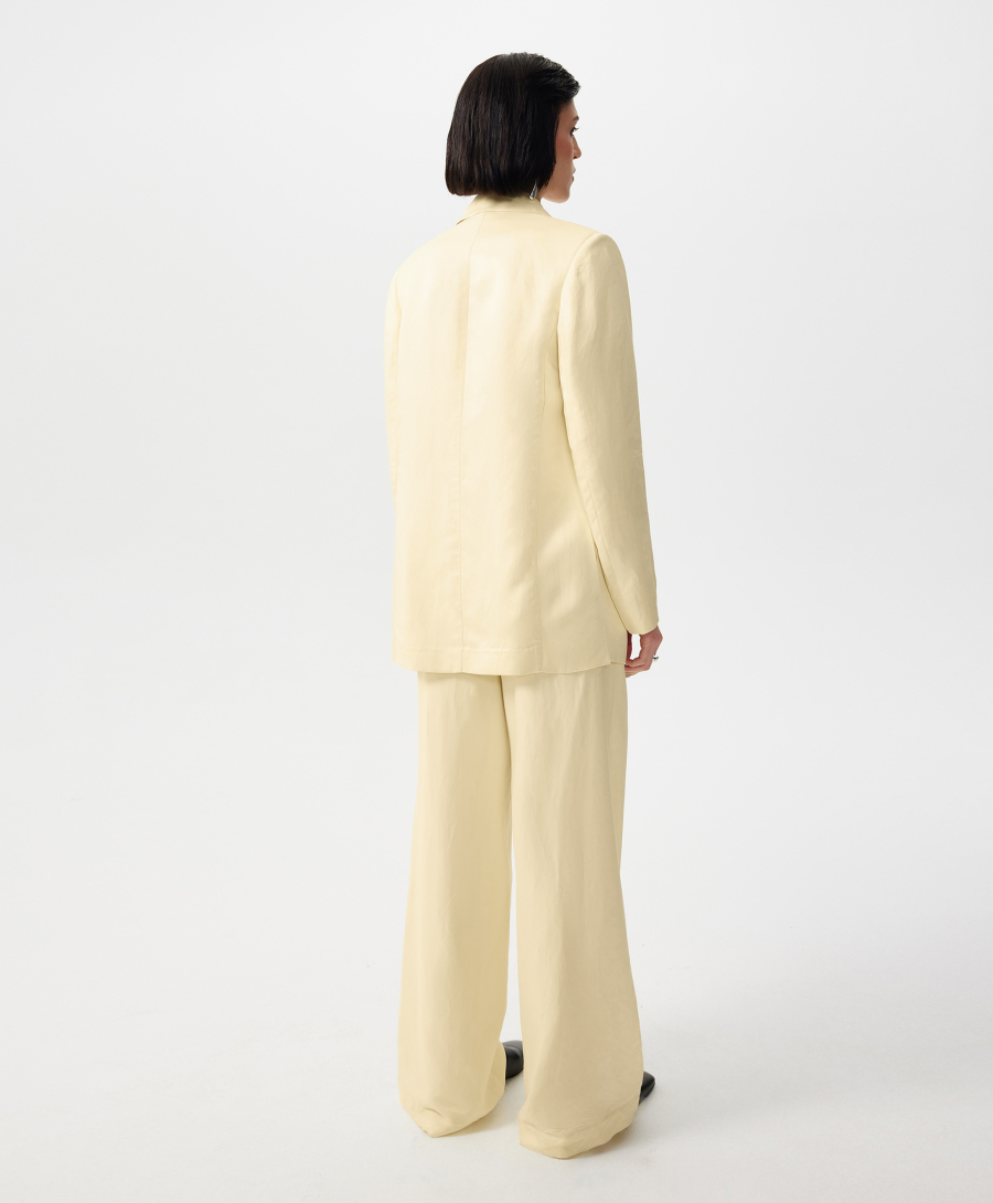 Пиджак двубортный свободной формы GLVR, цвет: Желтый, 126G24GAC4813 купить онлайн
