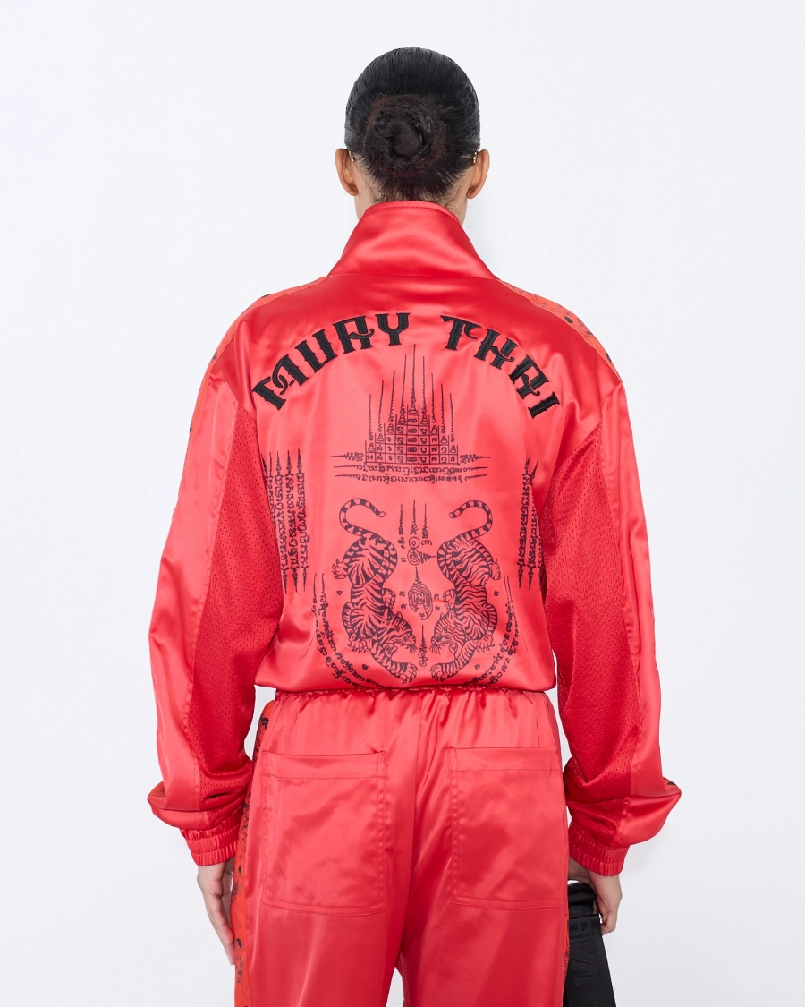 Костюм женский МУАЙ-ТАЙ ASIA ST 71, цвет: красный, Ast71.suit-Thai-w-red купить онлайн