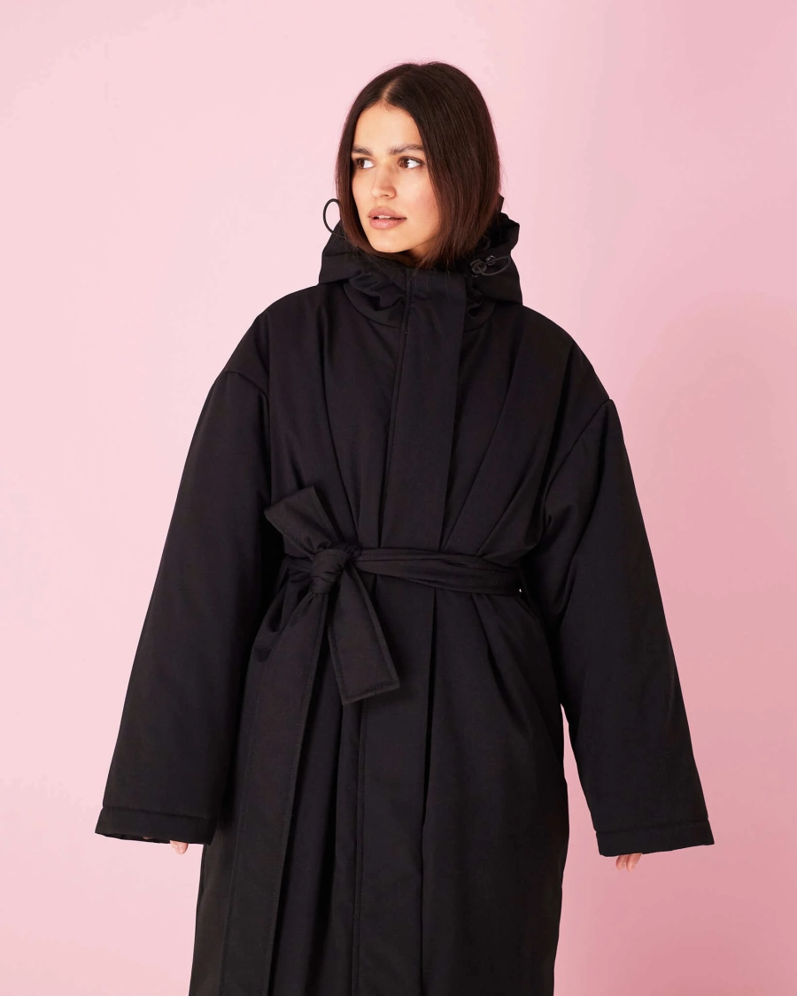 Плащ черный зима TABOO, цвет: Черный, PLBLACK купить онлайн