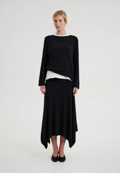 Лонгслив свободного кроя CHUBA, цвет: Черный,  купить онлайн