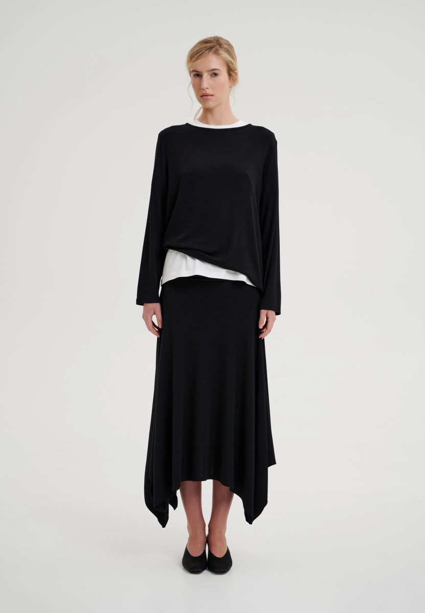 Лонгслив свободного кроя CHUBA, цвет: Черный,  купить онлайн