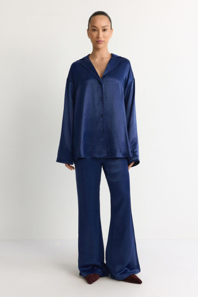 Брюки из смесовой вискозы TOPTOP, цвет: синий, TT.032.18498.620 купить онлайн