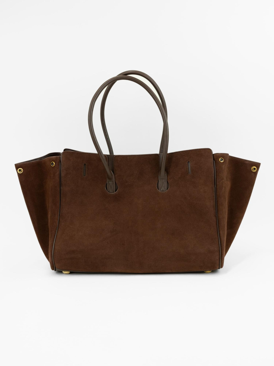 Сумка KASANDRA brand salad, цвет: suede gold chocolate J-704-PHR 7109 купить онлайн