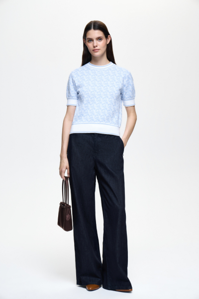 Джемпер с узором DREAMS BY ALENA AKHMADULLINA, цвет: голубой, 126104140304540/711000 купить онлайн