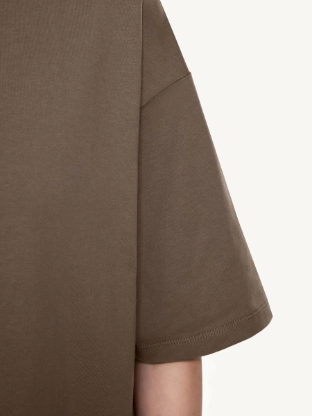 Женская футболка оверсайз MUTED, цвет: коричневый, 904463.WTSH0011_Brown купить онлайн