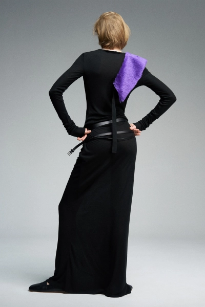 Платье-макси из тонкого трикотажа WALK OF SHAME, цвет: Черный, D156/FW2526 купить онлайн