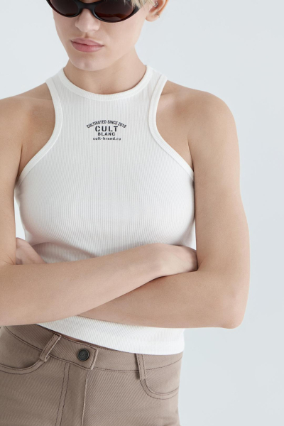 Майка женская CULTBASE, цвет: белый,  купить онлайн