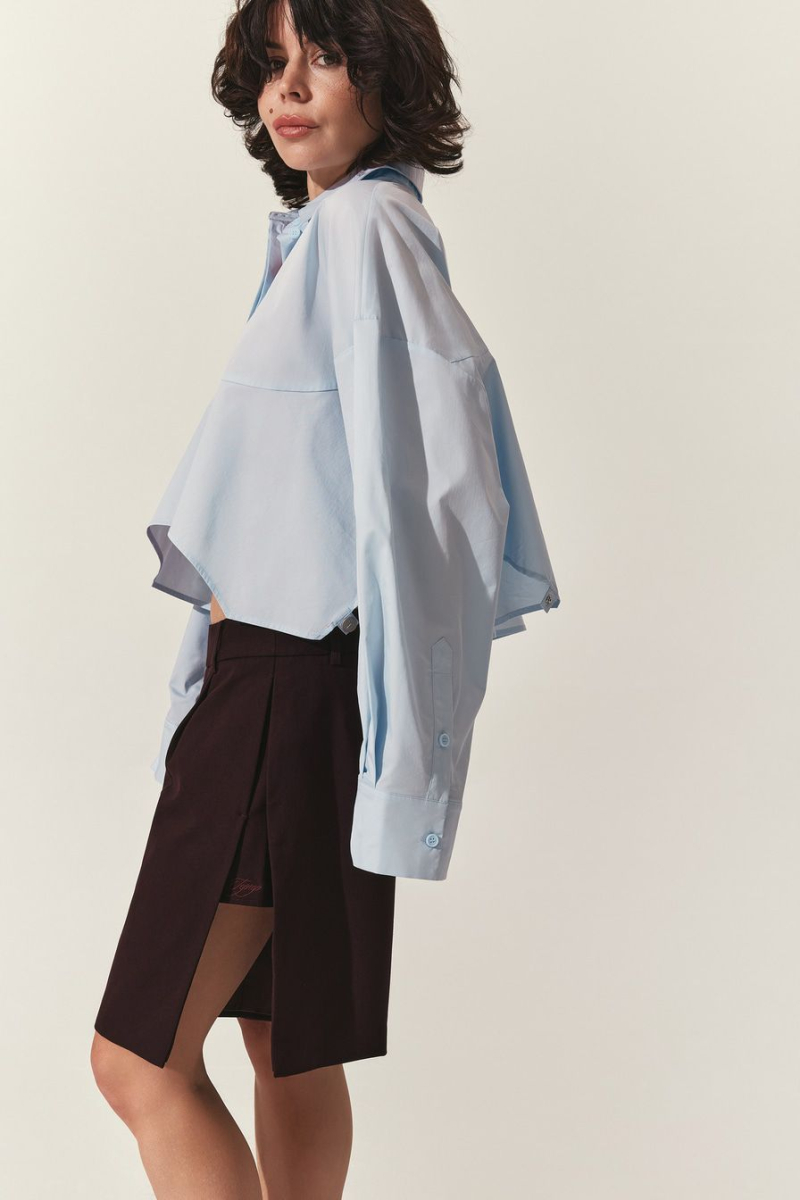 Шорты из смесовой вискозы TOPTOP, цвет: Бордовый, TT.039.17931.330 купить онлайн