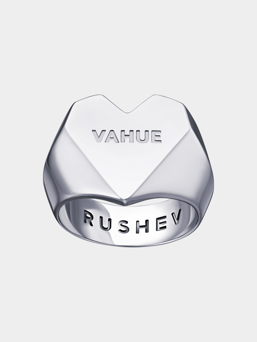Кольцо-печатка RUSHEV, цвет: Серебряный, RSHV_RING_LS купить онлайн