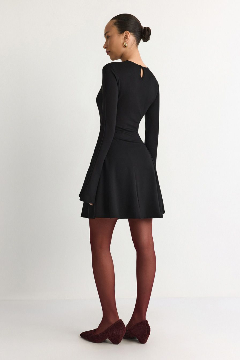 Платье из смесового района TOPTOP, цвет: Черный, TT.010.15096.901 купить онлайн