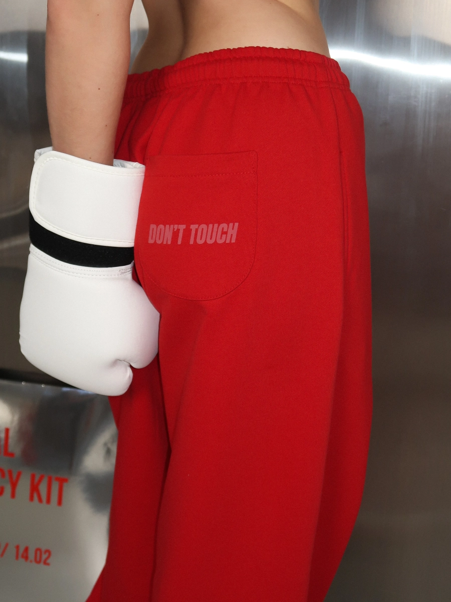 Брюки на резинке MIARTLAND, цвет: красный, НФ-00000856 купить онлайн