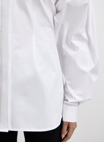 Рубашка с объемным рукавом ALL WE NEED, цвет: белый,  купить онлайн