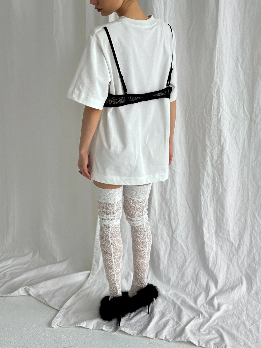 Чулки кружевные MIARTLAND, цвет: молочный НФ-00000831 купить онлайн