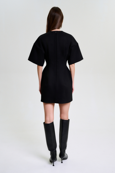 Платье с коротким рукавом (черное) Label .B, цвет: Черный, Dr.25.2.1538BLC купить онлайн