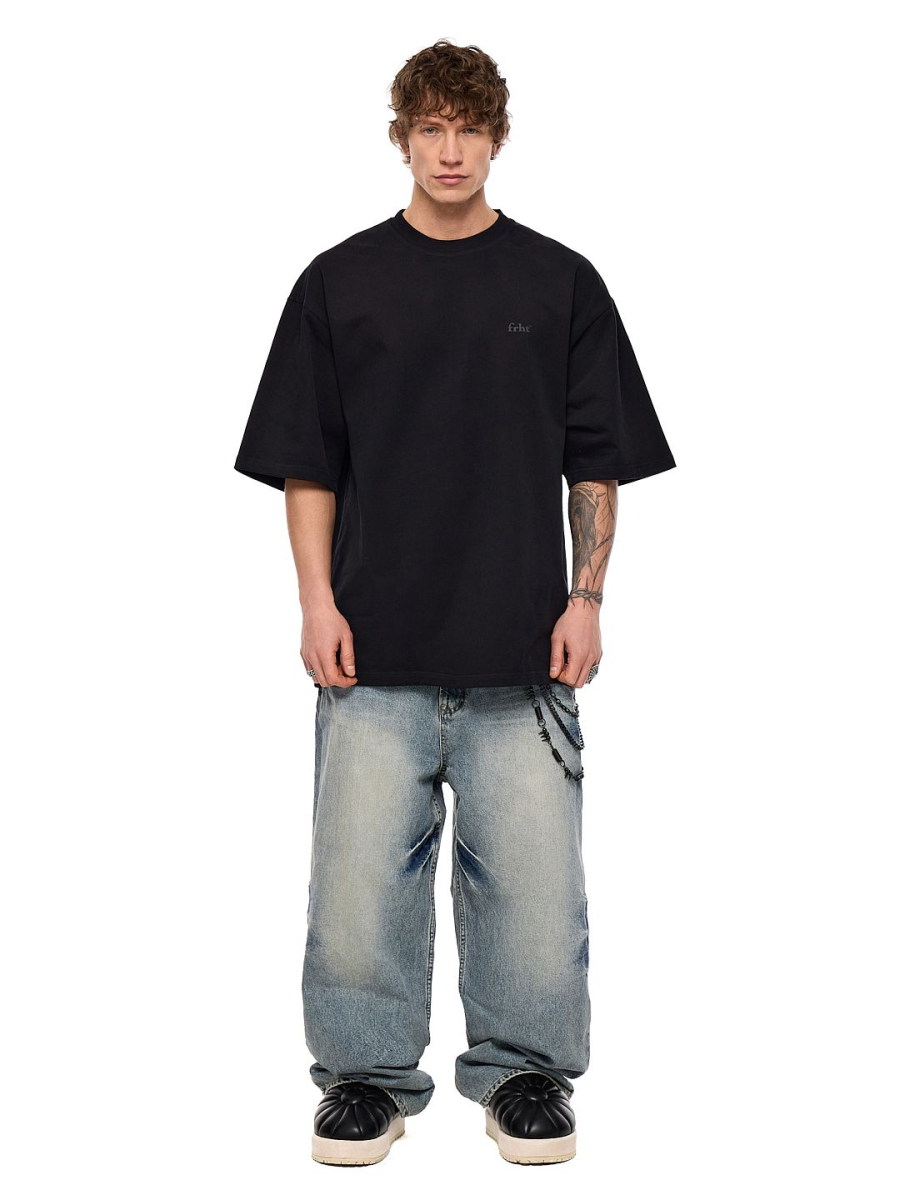 Футболка с принтом FRHT, цвет: Черный, TSLVNLBLK купить онлайн