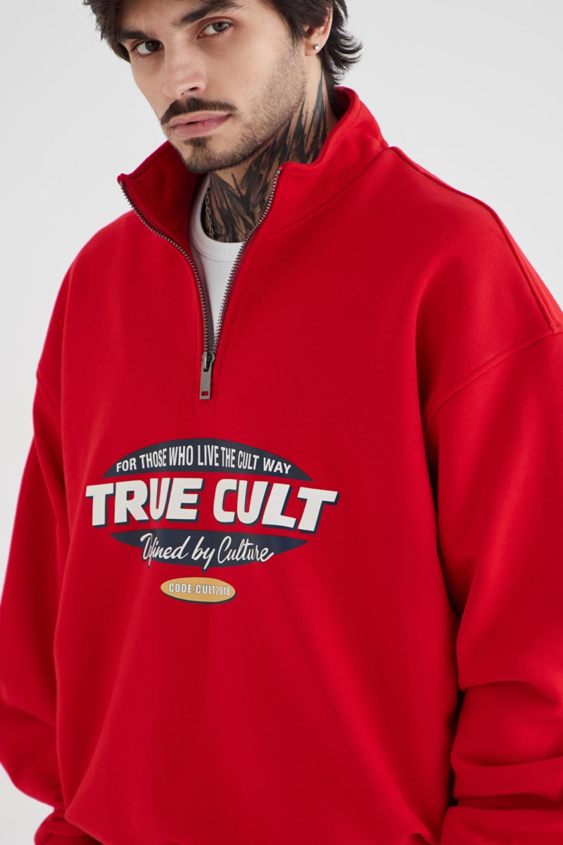 Анорак с принтом CULTBASE, цвет: красный,  купить онлайн