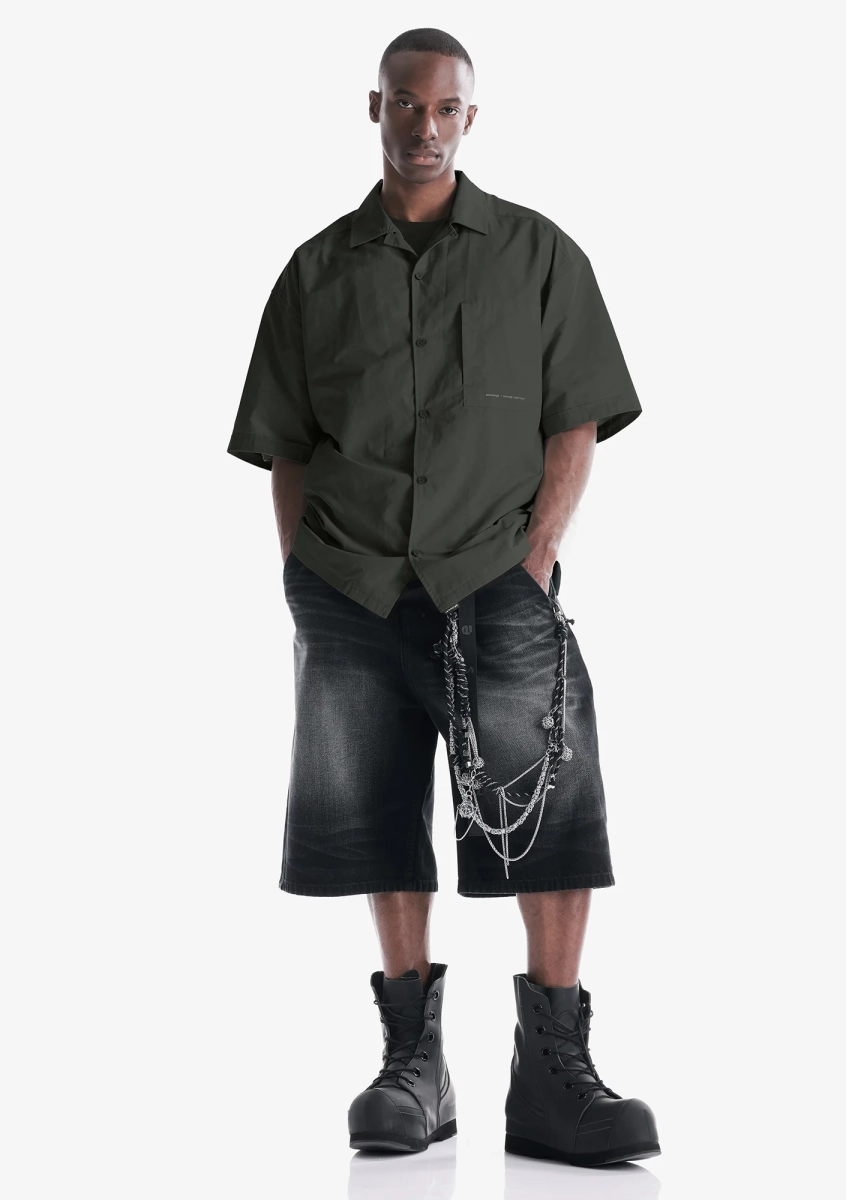 Рубашка KRAKATAU, цвет: темный елово-серый, Nm80-513 купить онлайн