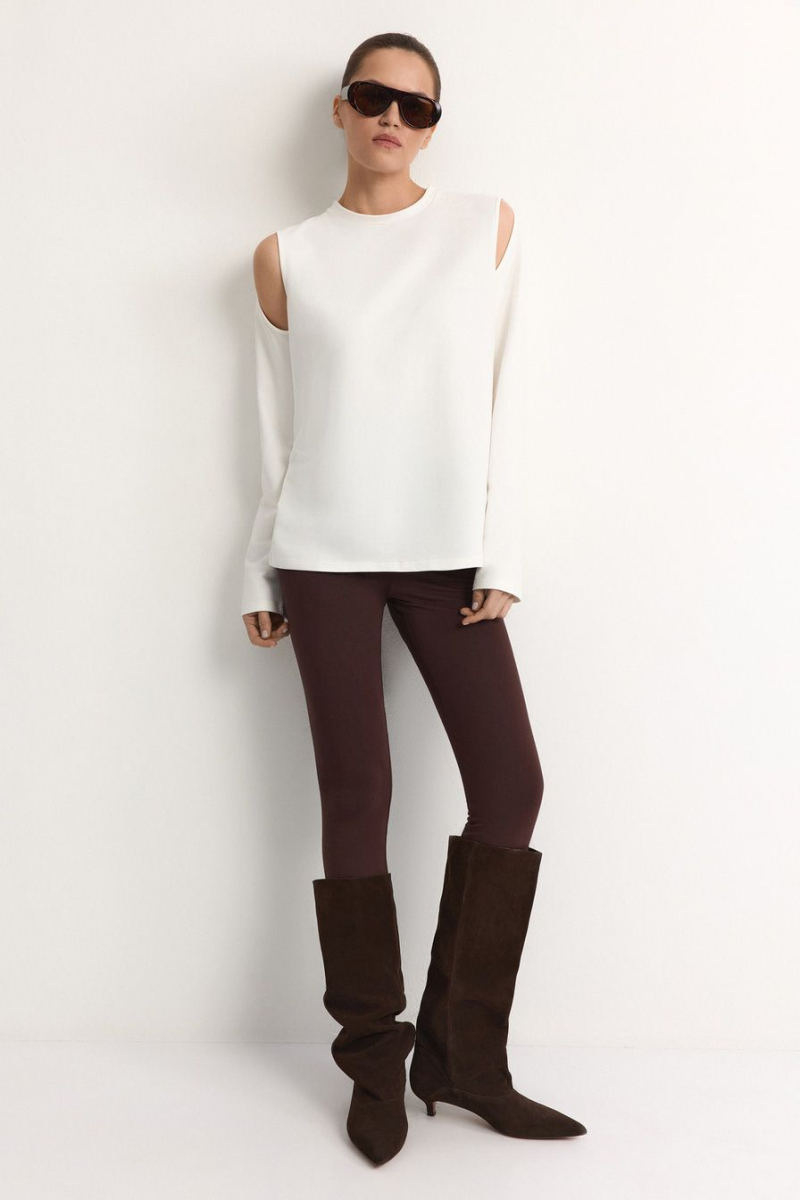 Лонгслив из смесового хлопка TOPTOP, цвет: белый, TT.025.12361.101 купить онлайн