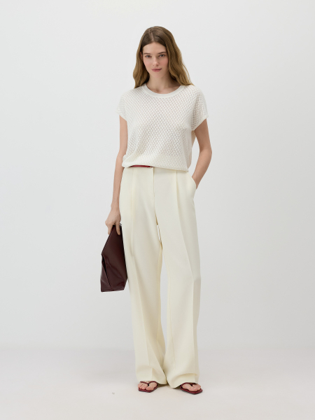 Брюки из лиоцелла Conso, цвет: молочный, PT 260437 - молочный купить онлайн