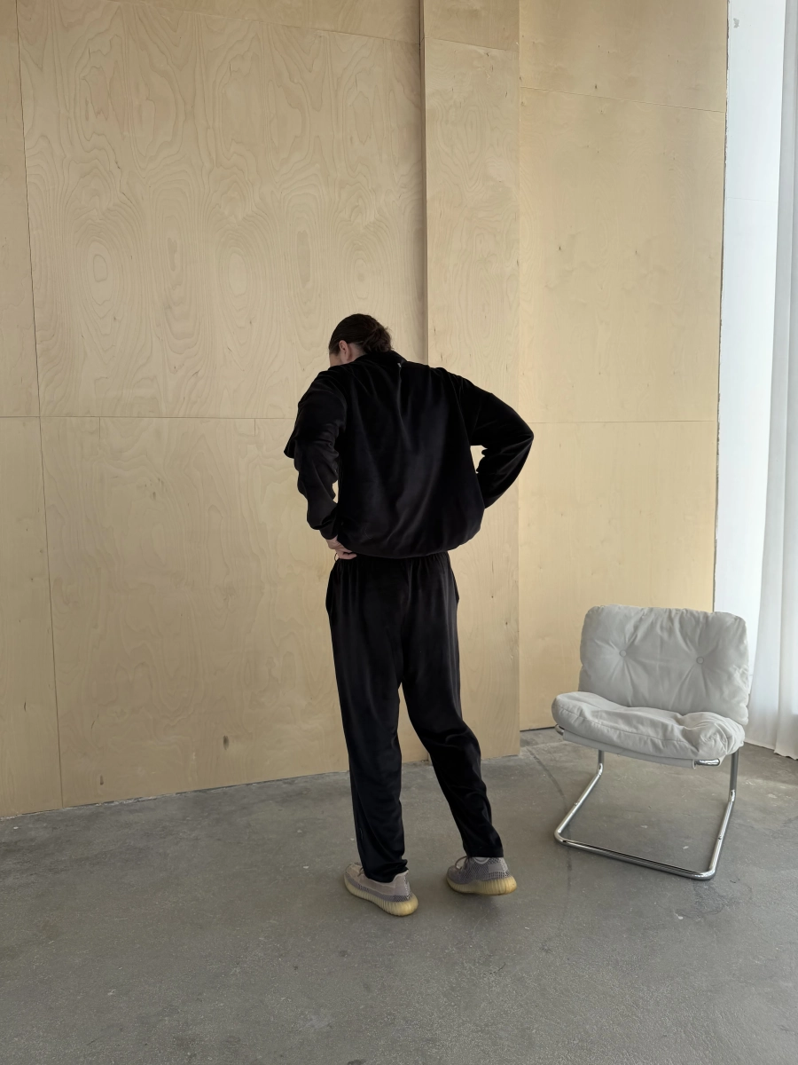 Брюки Велюр мужские GARCHIT, цвет: Черный, GARVelMenBlBr купить онлайн