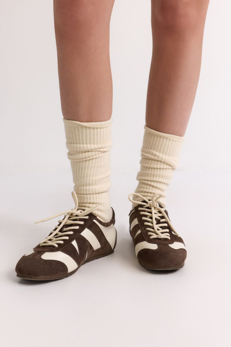 Кроссовки из натуральной кожи и замши Lera Nena, цвет: коричневый LN.501.18956.701 купить онлайн