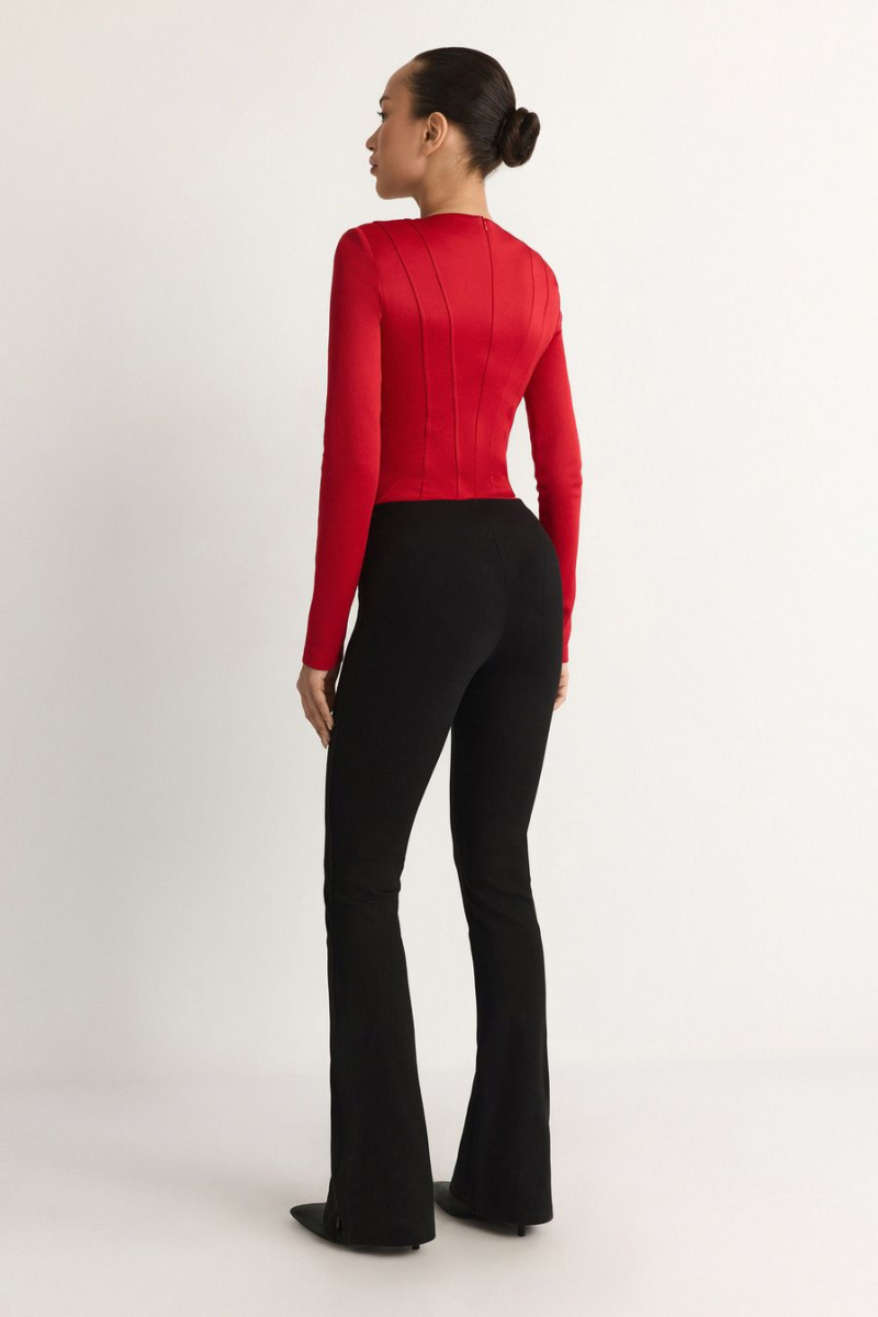 Боди с широкими плечами TOPTOP, цвет: красный, TTS.023.18296.320 купить онлайн