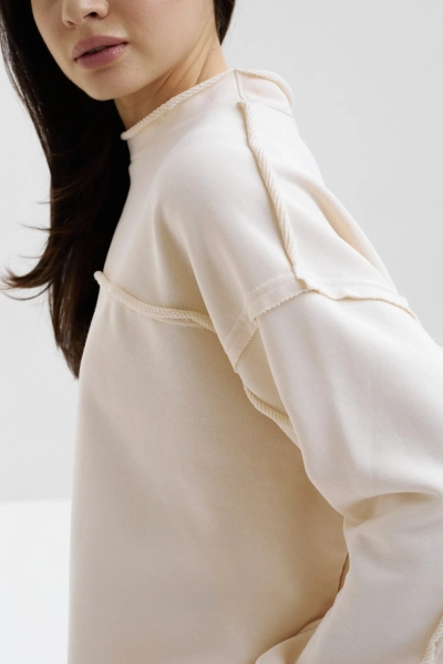 Свитшот с вывернутыми швами marte, цвет: оранжевый,  купить онлайн