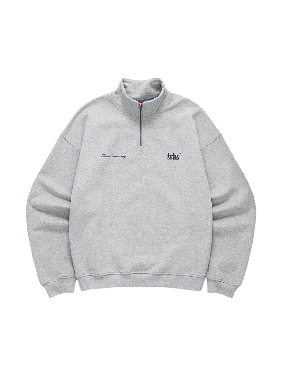 Свитшот FRHT, цвет: меланж, SWTHLFZIPMLG купить онлайн