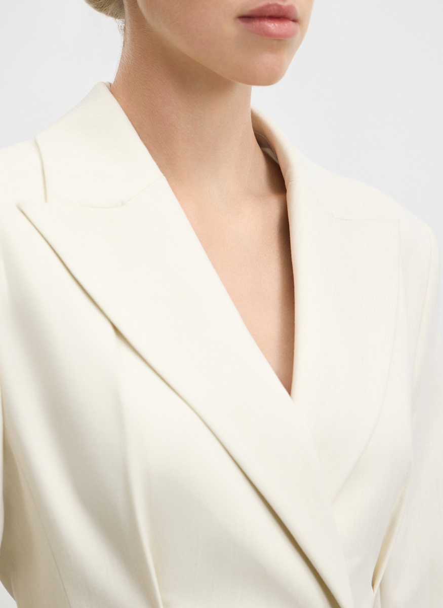 Жакет приталенный ALL WE NEED, цвет: белый,  купить онлайн