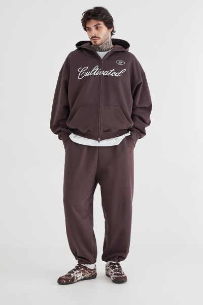 Худи на молнии «Город» CULTBASE, цвет: коричневый,  купить онлайн