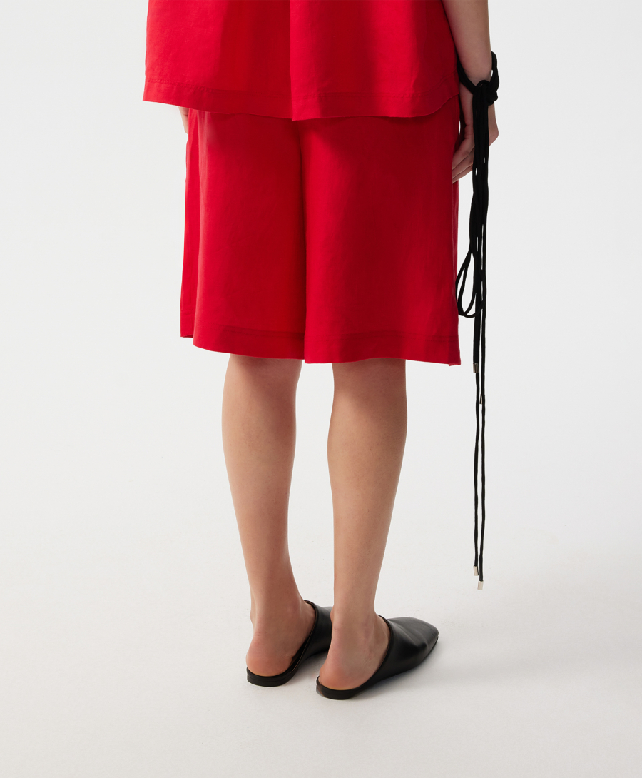 Шорты льняные GLVR, цвет: красный, 126G25GAC6003 купить онлайн