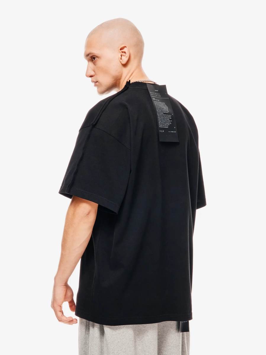 Футболка оверсайз с принтом p.p.s., цвет: Черный, 1038.00.00.BLK купить онлайн