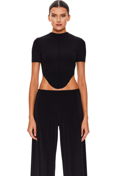 Брюки со складками по боковым срезам SODAMODA, цвет: Черный, 18300 купить онлайн