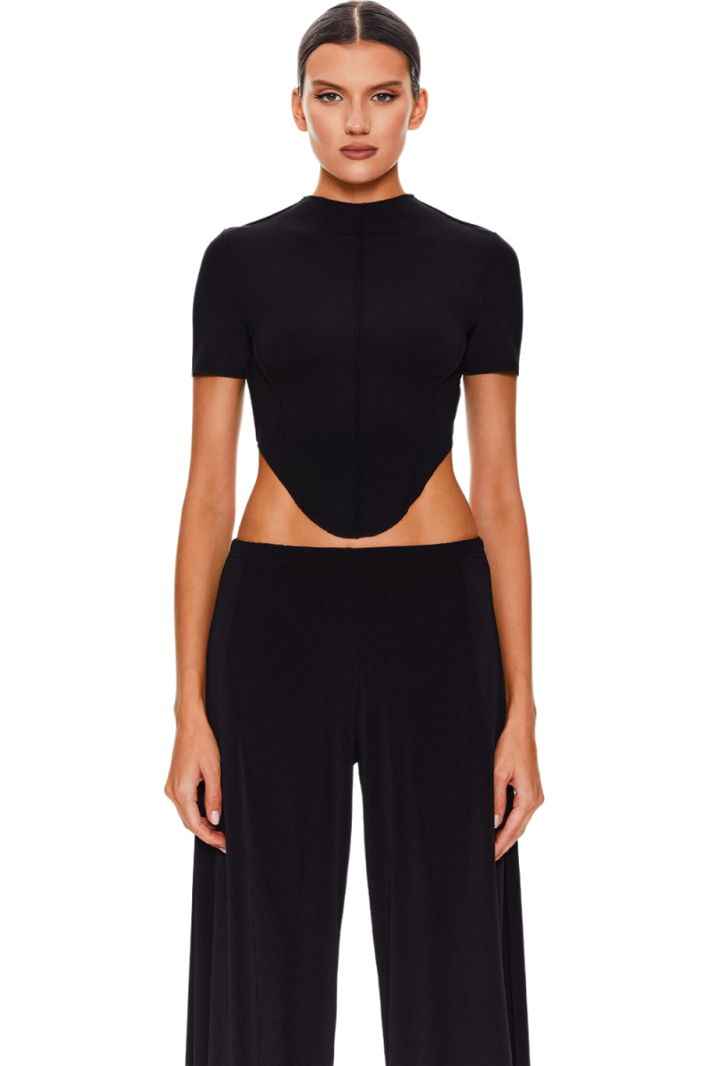 Брюки со складками по боковым срезам SODAMODA, цвет: Черный, 18300 купить онлайн