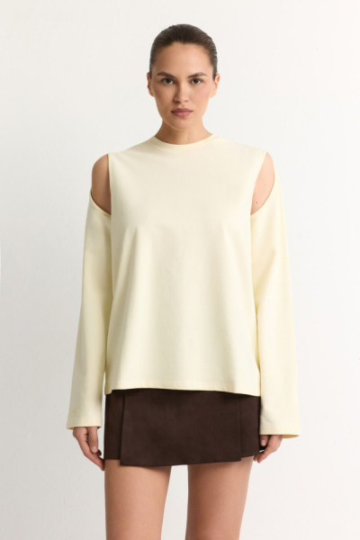 Лонгслив из смесового хлопка