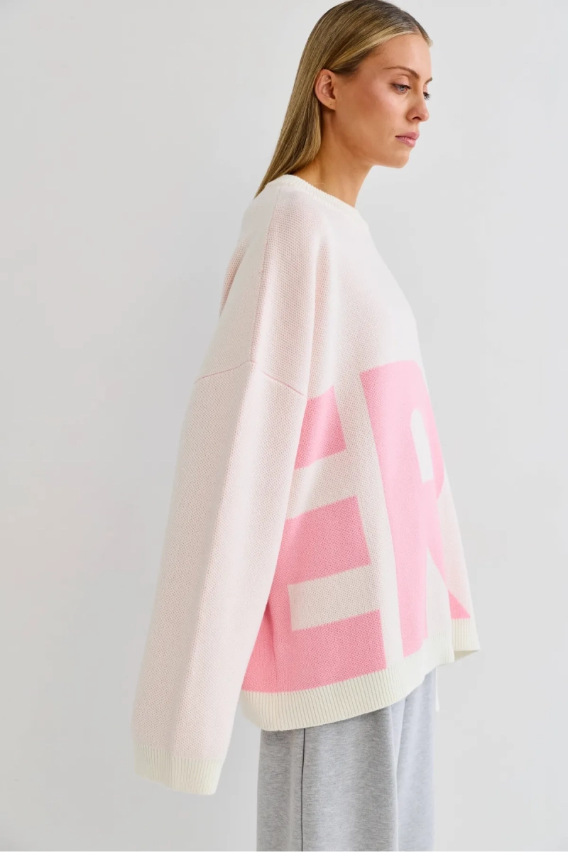 Джемпер c логотипом Erist store, цвет: розовый, НФ-00003254 купить онлайн