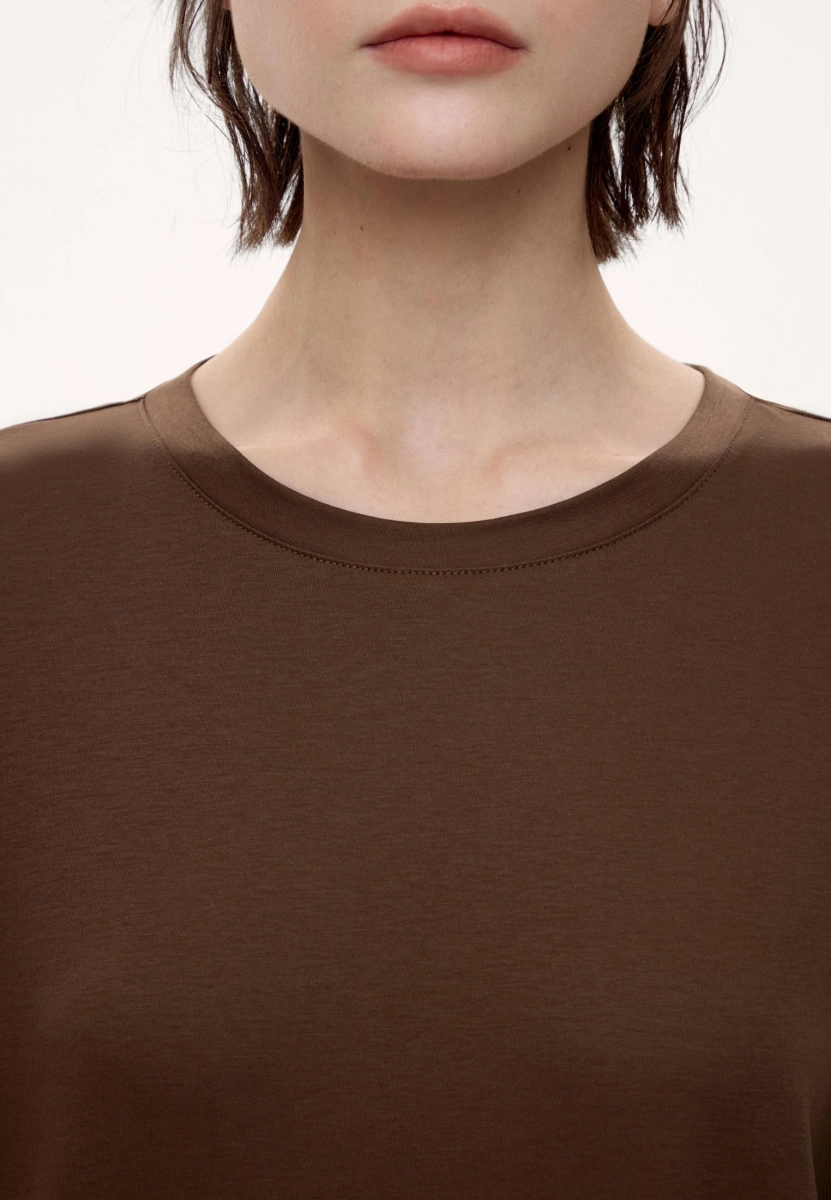 Женский лонгслив оверсайз MUTED, цвет: коричневый, 904194.WLSL0022_Brown купить онлайн