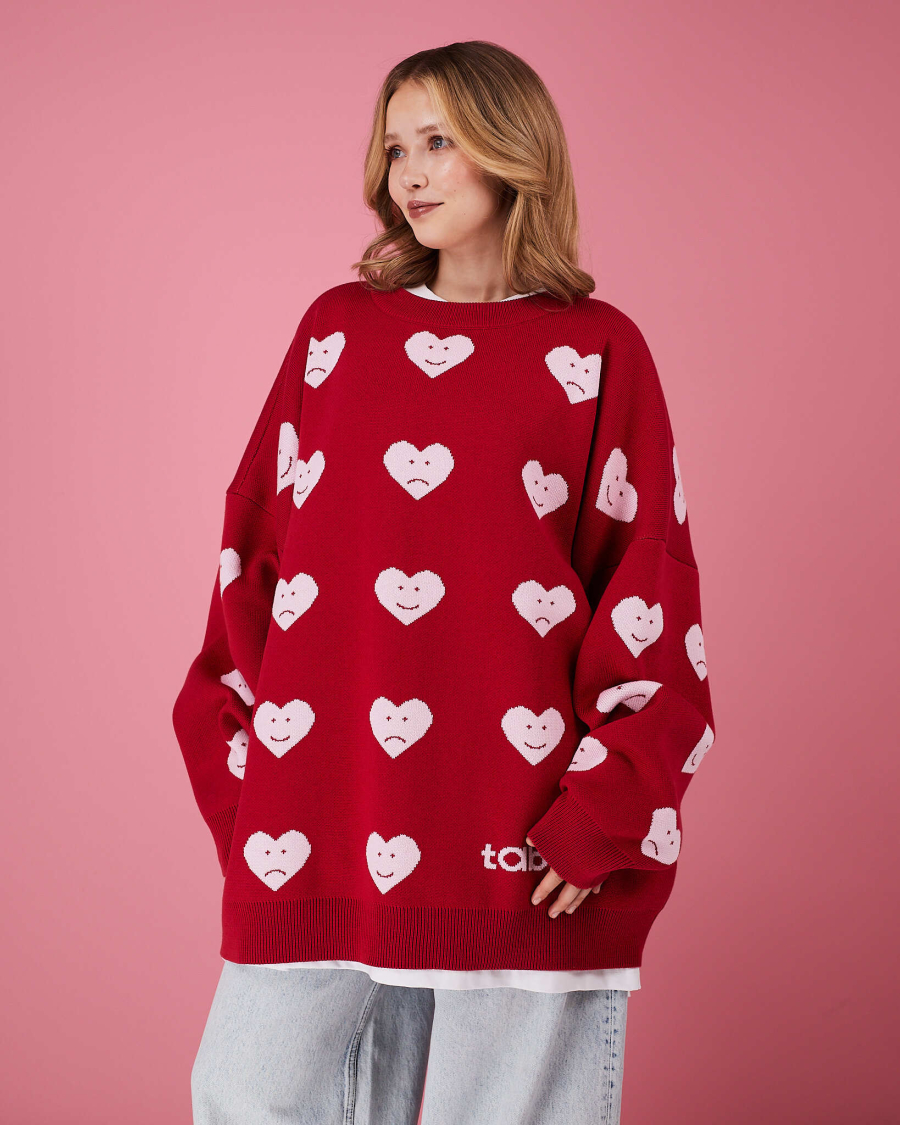 Свитер Сердце 24/7 TABOO, цвет: красный, SVHeart купить онлайн