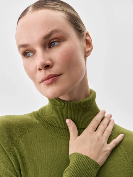 Водолазка FORTE ANNA PEKUN, цвет: хаки, 42.1254.510 купить онлайн Водолазка FORTE ANNA PEKUN, цвет: хаки, 42.1254.510 купить онлайн