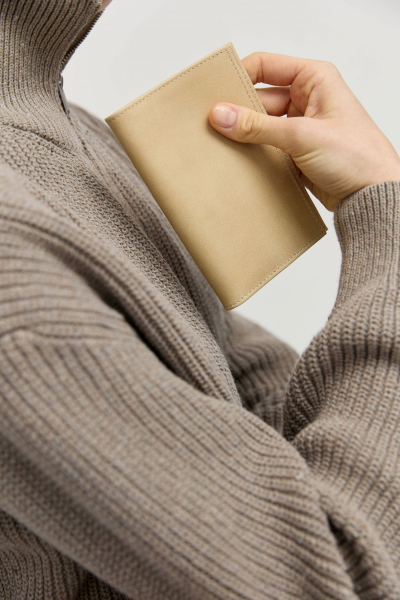 Обложка для паспорта из кожи AROUND, цвет: бежевый 3_4L07 купить онлайн