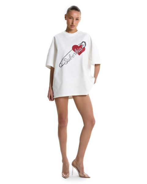 Футболка с принтом Suborbia, цвет: белый 006751 | новая женская коллекция купить онлайн