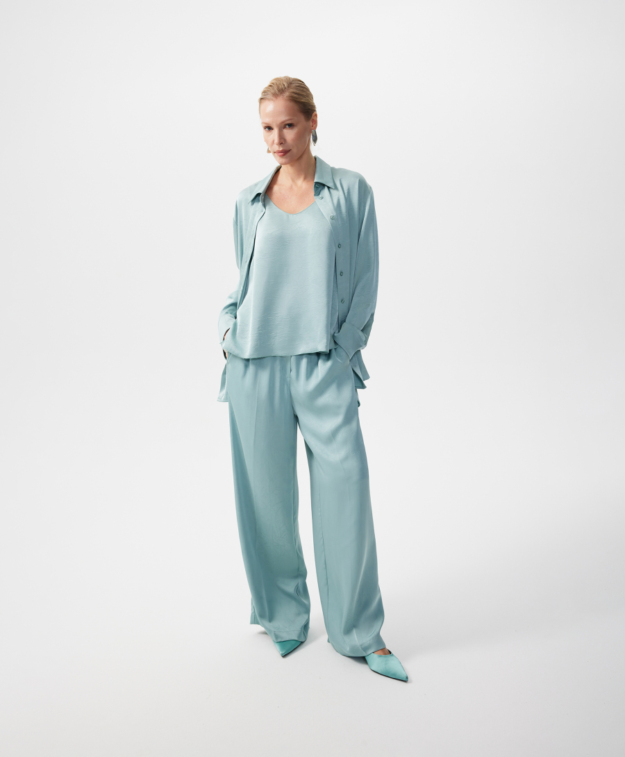 Блузка с длинным рукавом GLVR, цвет: зеленый, 126G26GAC2221 купить онлайн