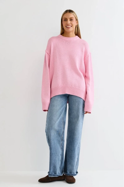 Джемпер с наружными швами Барби Erist store, цвет: розовый, НФ-00003240 купить онлайн