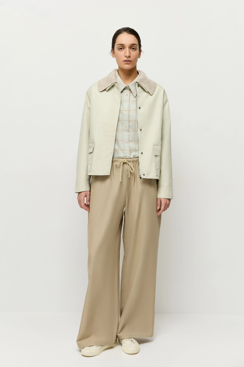 Куртка со съемным воротником AROUND, цвет: хаки, 210_76C02 купить онлайн