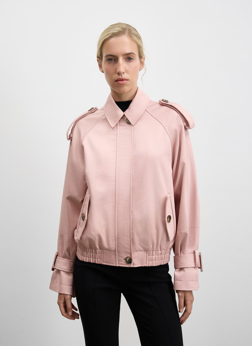 Бомбер из лиоцелла с хлопком
