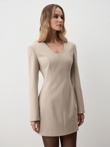 Платье RICARDA ANNA PEKUN, цвет: бежевый, 20.2563.110 купить онлайн Платье RICARDA ANNA PEKUN, цвет: бежевый, 20.2563.110 купить онлайн